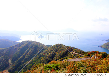 三方露台、三方五湖彩虹線、山頂公園、日本海、水月湖、日向湖、須賀湖、久串湖、若狹灣 133205514