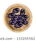Prunes, dried plum, watercolor illustration, hand drawing 133205562