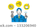 Person Work clothes male plumbing construction image 133206940