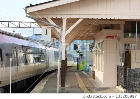 train stopping at platform 133206987