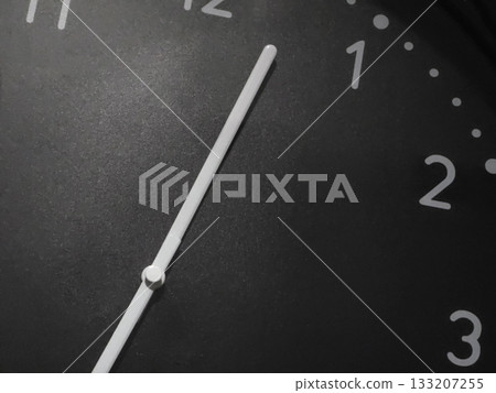 Close-up of a Clock Face with Second Hand 133207255
