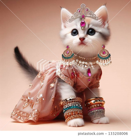 白皙的小貓公主完成了 133208006