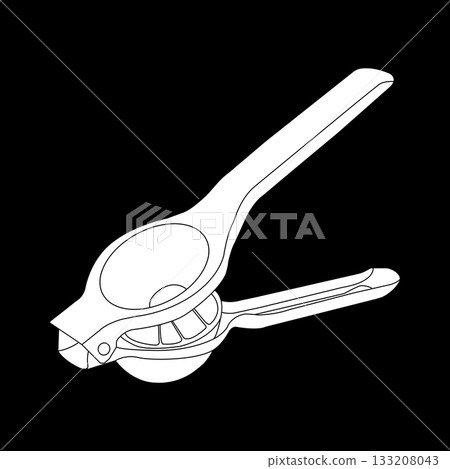 Manual citrus squeezer icon design 133208043