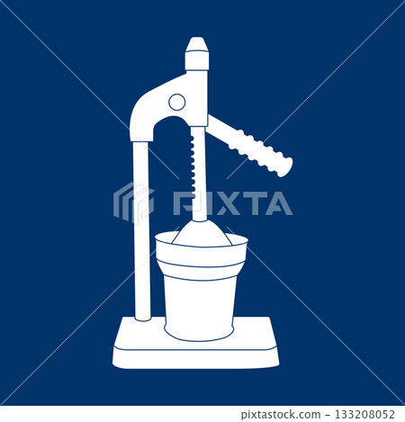 Manual citrus squeezer icon design Manual citrus squeezer icon design 133208052