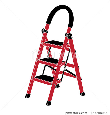 Aluminum folding ladder Aluminum folding ladder 133208083