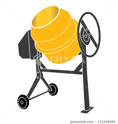 Cement and concrete mixer machine 133208089