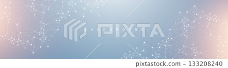 Global network connection banner design template. Header social network communication in the global business concept. Big data visualization. Internet technology Global network connection banner design template. Header social network communication in the global business concept. Big data visualization. Internet technology 133208240