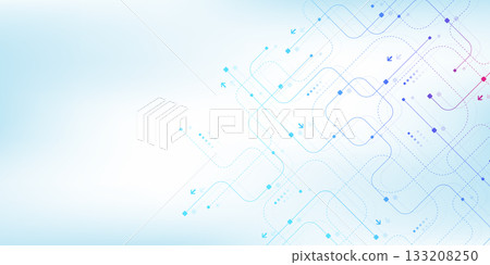 Motherboard technology circuit board background texture design. Creative idea AI banner concept for internet technology. Digital motherboard concept for poster, cover, banner, header, web template 133208250
