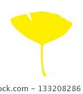 Simple ginkgo leaf ① 133208286