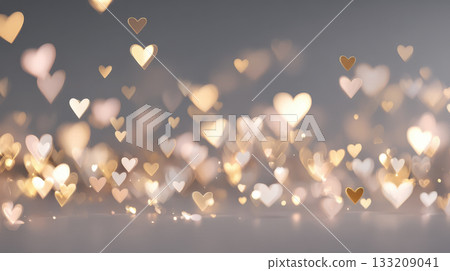 閃閃發光的心型情人節背景 133209041
