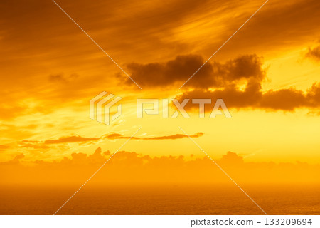 Sunset over sea surface Sunset over sea surface 133209694