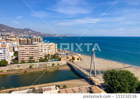 Panoramic view from Sohail castle in the morning in Fuengirola, Spain Panoramic view from Sohail castle in the morning in Fuengirola, Spain 133210136
