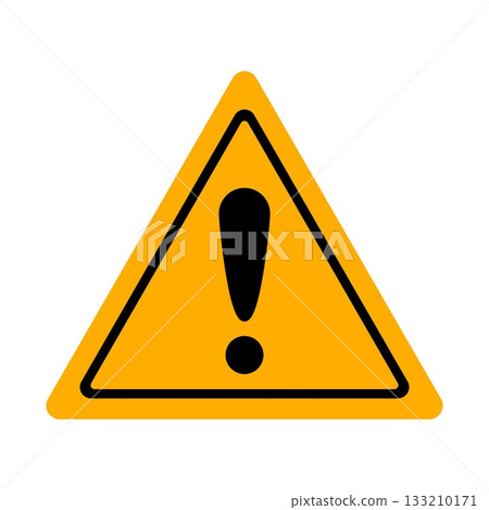 Attention yellow sign Attention yellow sign 133210171