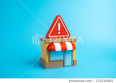 The business store is in critical condition and on the verge of closure. Financial problems, legal and regulatory issues, serious operational errors. Bankruptcy risk, market downturn, retail decline. The business store is in critical condition and on the verge of closure. Financial problems, legal and regulatory issues, serious operational errors. Bankruptcy risk, market downturn, retail decline. 133210405