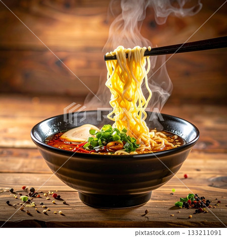 Steaming hot ramen soup Steaming hot ramen soup 133211091