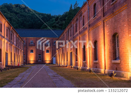 Night view of Maizuru Red Brick Park, Kyoto Prefecture Night view of Maizuru Red Brick Park, Kyoto Prefecture 133212072