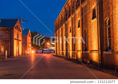 Night view of Maizuru Red Brick Park, Kyoto Prefecture Night view of Maizuru Red Brick Park, Kyoto Prefecture 133212077