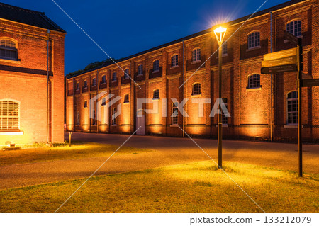 Night view of Maizuru Red Brick Park, Kyoto Prefecture Night view of Maizuru Red Brick Park, Kyoto Prefecture 133212079