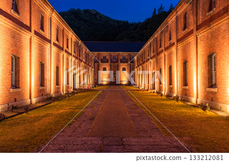 Night view of Maizuru Red Brick Park, Kyoto Prefecture Night view of Maizuru Red Brick Park, Kyoto Prefecture 133212081