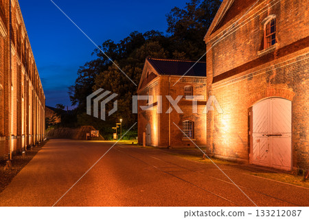 Night view of Maizuru Red Brick Park, Kyoto Prefecture Night view of Maizuru Red Brick Park, Kyoto Prefecture 133212087