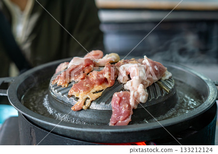 Thai Barbecue Grill with Pork and Seafood Thai Barbecue Grill with Pork and Seafood 133212124