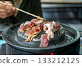 Thai Barbecue Grill with Pork and Seafood 133212125