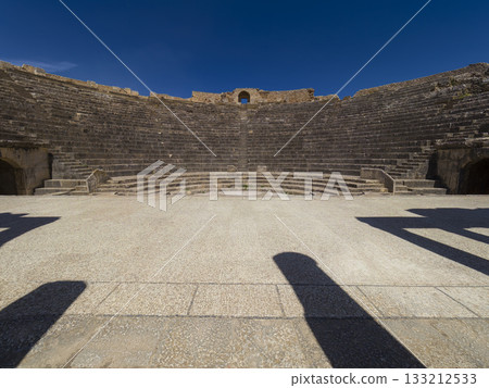Ruins of Roman theatre in Dougga, Tunisia 133212533