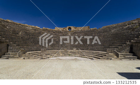 Ruins of Roman theatre in Dougga, Tunisia 133212535