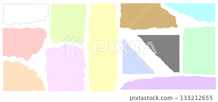 五彩斑斕的撕碎紙片 133212655