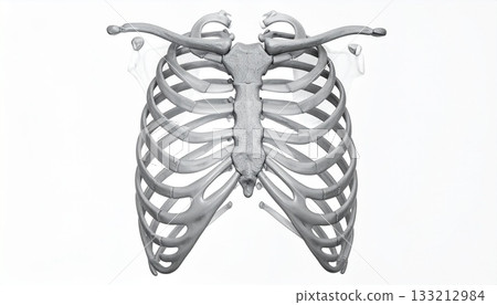 Human skeleton image 1 showing rib structure 133212984