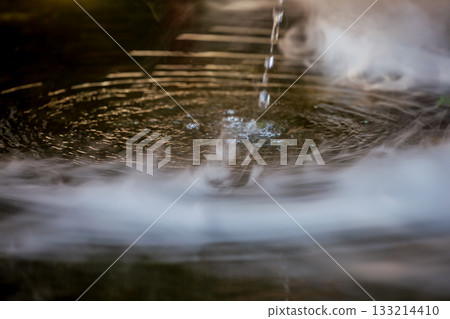 Water droplets, Ren Li and dry ice smoke, dynamic special footage Water droplets, Ren Li and dry ice smoke, dynamic special footage 133214410