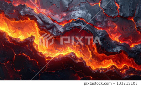 燃燒的岩漿火焰紋理 8 133215105