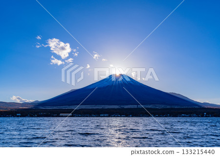 【山梨縣】山中湖和鑽石富士 133215440