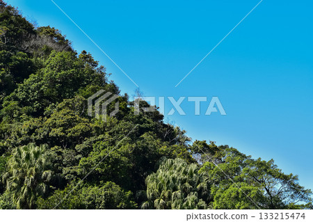 Close-up of the mountains with blue sky. Nature scene. Close-up of the mountains with blue sky. Nature scene. 133215474
