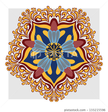 beautiful mandala pattern in eastern style beautiful mandala pattern in eastern style 133215596