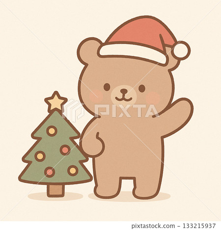 聖誕主題熊 133215937