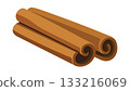 Cinnamon sticks. Vector isolated illustration 133216069
