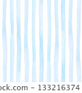 Watercolor blue stripes seamless pattern. Simple repeat cute lines. Colorful background for packaging, textile, fabric, wallpaper, scrapbook 133216374