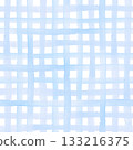 Watercolor blue squares seamless pattern. Simple repeat cute lines. Colorful background for packaging, textile, fabric, wallpaper, scrapbook 133216375