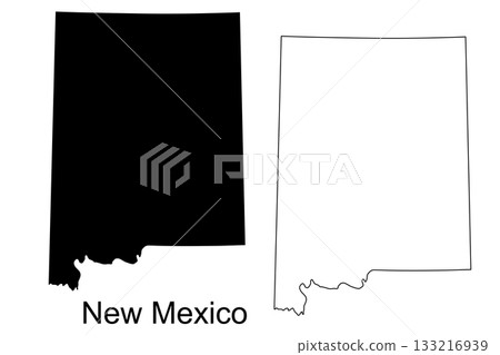 New Mexico state outline solid black and white map US state map Keywords: New Mexico, map New Mexico state outline solid black and white map US state map Keywords: New Mexico, map 133216939