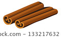 Cinnamon sticks. Vector isolated illustration 133217632