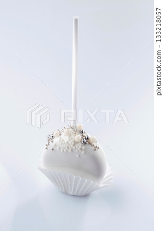 Natural ingredients. Sweet cake on the white surface 133218057