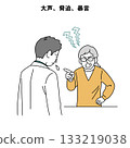 Customer harassment, illustration, hospital, loud voice, threats, abusive language Customer harassment, illustration, hospital, loud voice, threats, abusive language 133219038