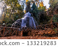Autumn waterfall in Monasterio de Piedra Zaragoza Spain 133219283