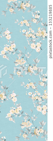 Soft Pastel Patterns with Florals Fruits and Cute Motifs for Notebook Designs 133219885