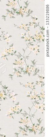 Soft Pastel Patterns with Florals Fruits and Cute Motifs for Notebook Designs 133219886