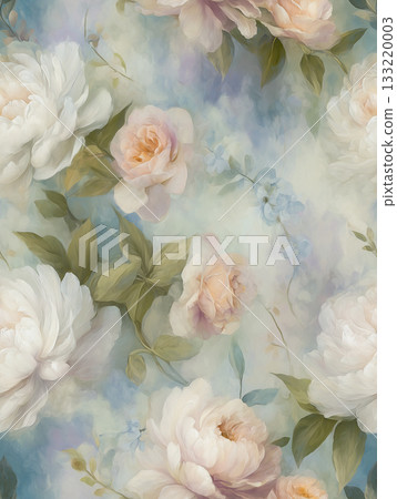 Soft Pastel Patterns with Florals Fruits and Cute Motifs for Notebook Designs Soft Pastel Patterns with Florals Fruits and Cute Motifs for Notebook Designs 133220003