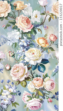 Soft Pastel Patterns with Florals Fruits and Cute Motifs for Notebook Designs Soft Pastel Patterns with Florals Fruits and Cute Motifs for Notebook Designs 133220017