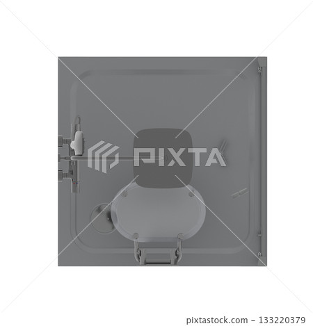 shower cabin isolated on transparent background, 3D illustration, cg render shower cabin isolated on transparent background, 3D illustration, cg render 133220379