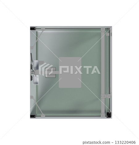 shower cabin isolated on transparent background, 3D illustration, cg render shower cabin isolated on transparent background, 3D illustration, cg render 133220406